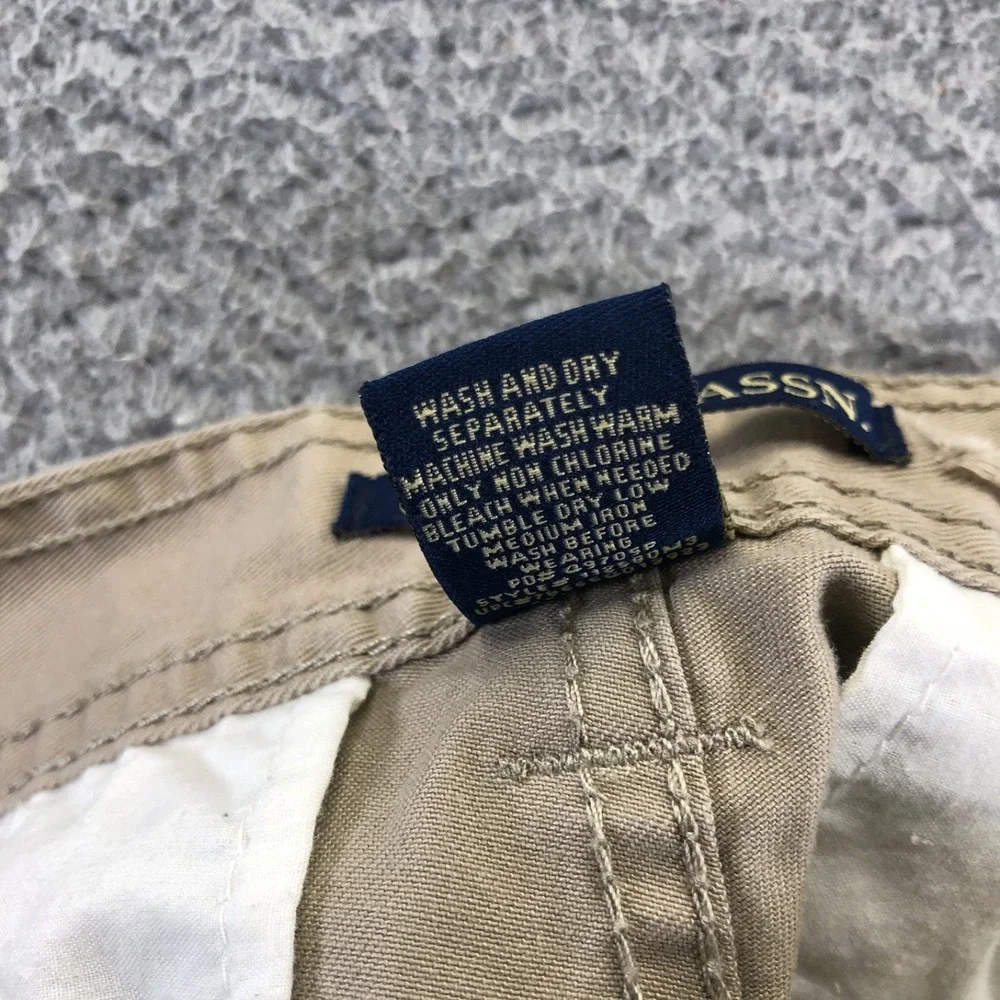 Vintage US Polo Assn Sorts Mens 32 Khaki Cargo Baggy Embroidered Logo Y2k Skater